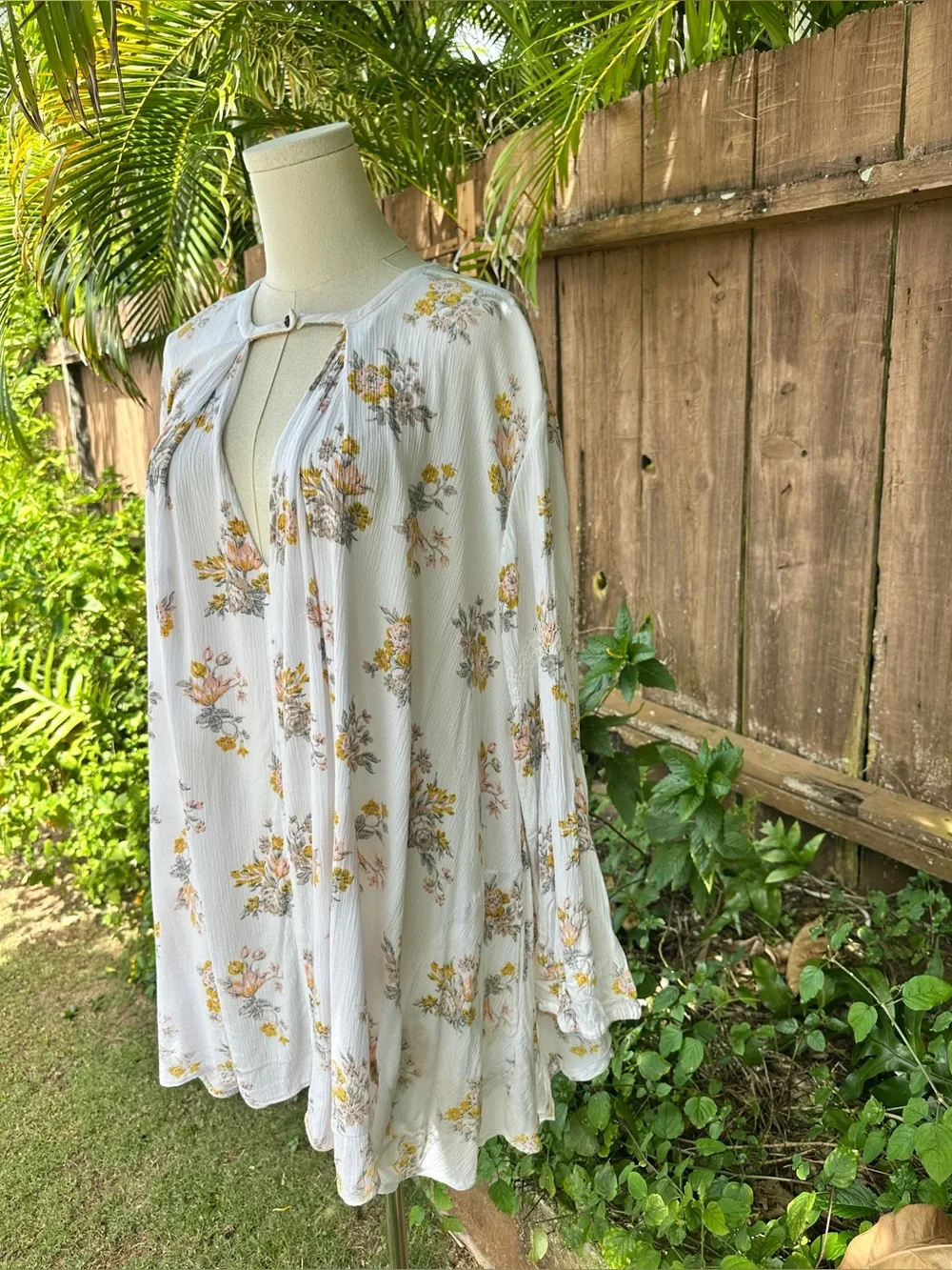 Free People Tree Swing Floral Tunic Dress Size L - Picture 3 of 9